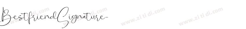 BestfriendSignature字体转换