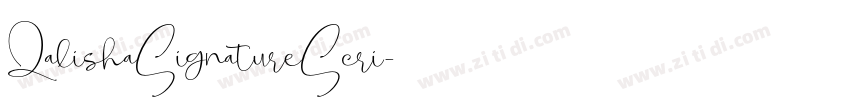 QalishaSignatureScri字体转换
