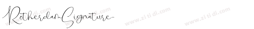 RotherdamSignature字体转换