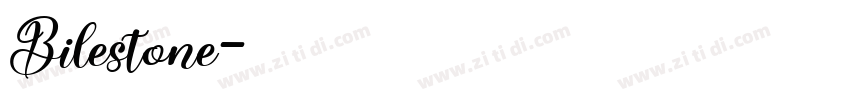 Bilestone字体转换