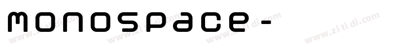 monospace字体转换