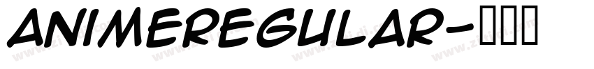 AnimeRegular字体转换
