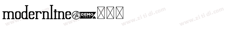 modernline字体转换