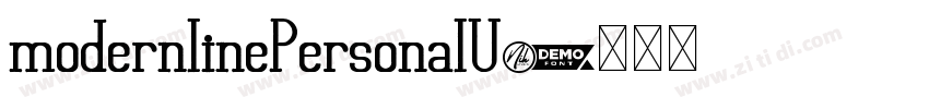 modernlinePersonalU字体转换