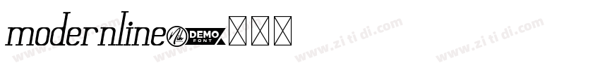 modernline字体转换