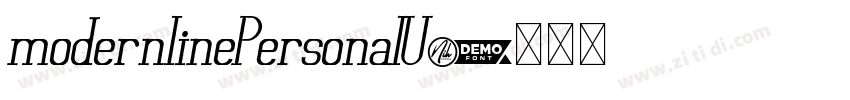 modernlinePersonalU字体转换