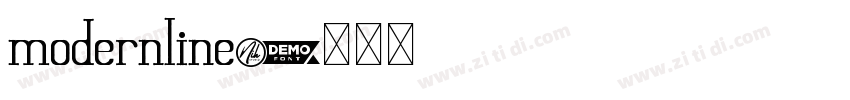 modernline字体转换