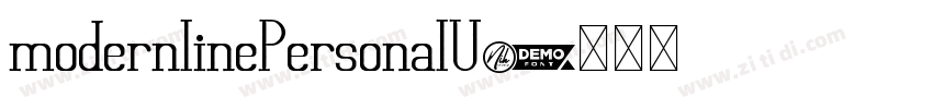 modernlinePersonalU字体转换