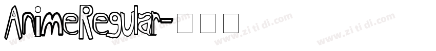 AnimeRegular字体转换