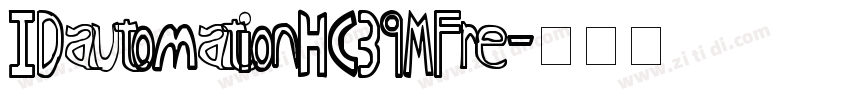 IDautomationHC39MFre字体转换