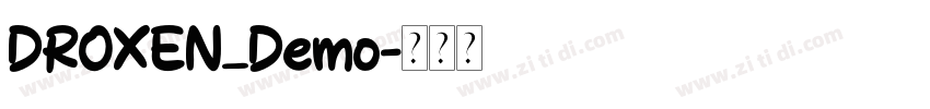 DROXEN_Demo字体转换