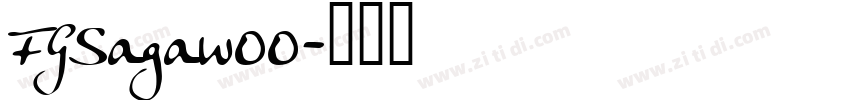 FGSagaw00字体转换