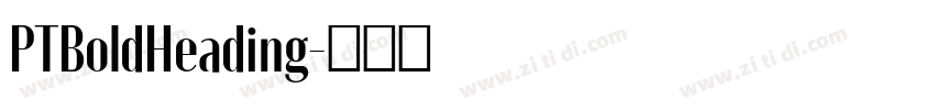 PTBoldHeading字体转换 PTBoldHeading字体转换