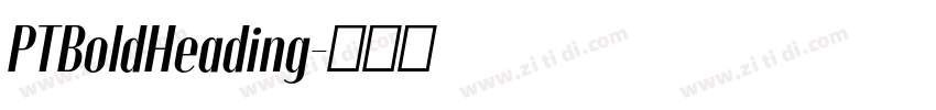 PTBoldHeading字体转换 PTBoldHeading字体转换