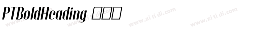 PTBoldHeading字体转换 PTBoldHeading字体转换