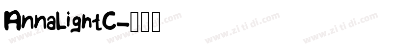 AnnaLightC字体转换