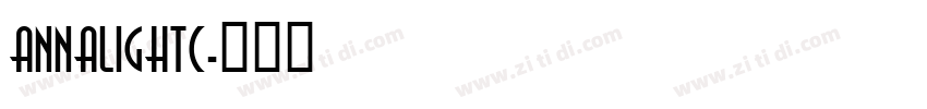 AnnaLightC字体转换