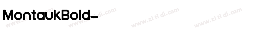 MontaukBold字体转换