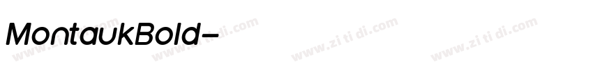 MontaukBold字体转换