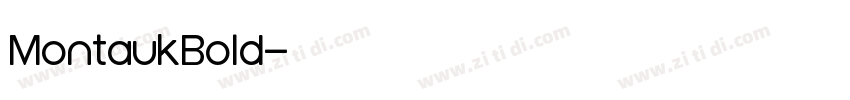 MontaukBold字体转换