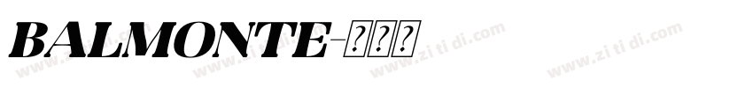 Balmonte字体转换