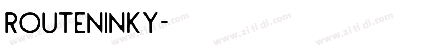 RoutenInky字体转换