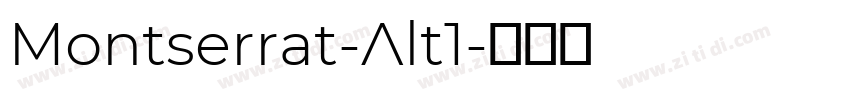 Montserrat-Alt1字体转换