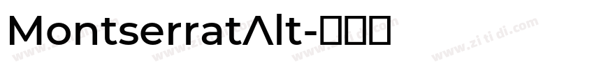 MontserratAlt字体转换 MontserratAlt字体转换