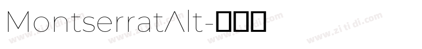 MontserratAlt字体转换 MontserratAlt字体转换