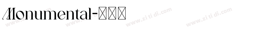Monumental字体转换