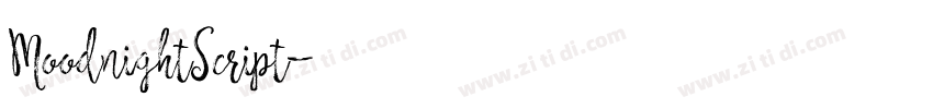 MoodnightScript字体转换
