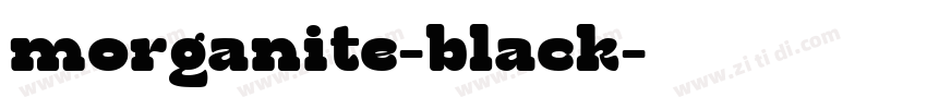 morganite-black字体转换