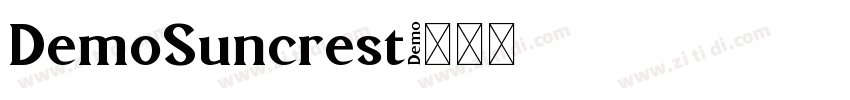 DemoSuncrest字体转换 DemoSuncrest字体转换