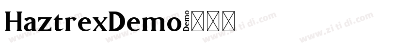 HaztrexDemo字体转换