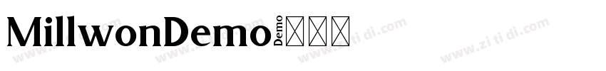 MillwonDemo字体转换