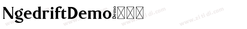 NgedriftDemo字体转换