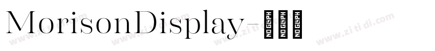 MorisonDisplay字体转换