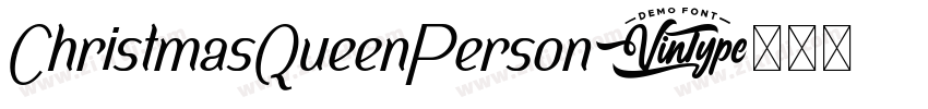 ChristmasQueenPerson字体转换