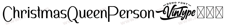 ChristmasQueenPerson字体转换