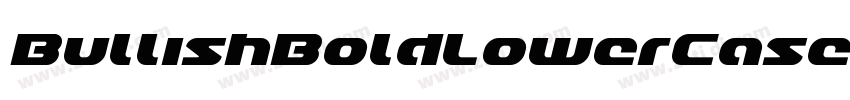 BullishBoldLowerCase字体转换