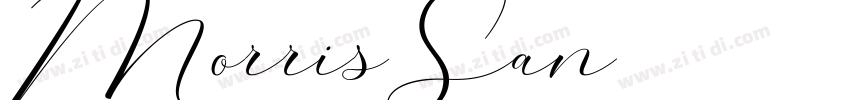 MorrisSan字体转换