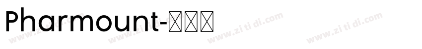 Pharmount字体转换