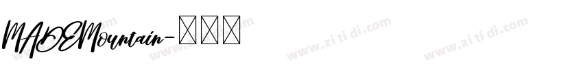 MADEMountain字体转换