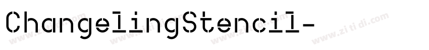 ChangelingStencil字体转换
