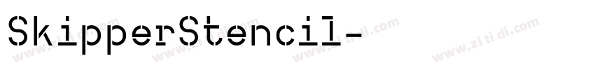 SkipperStencil字体转换