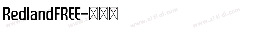 RedlandFREE字体转换