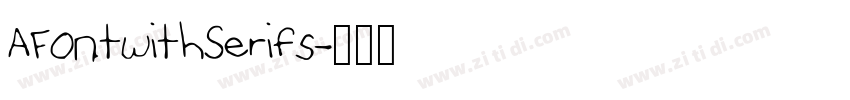 AFontwithSerifs字体转换