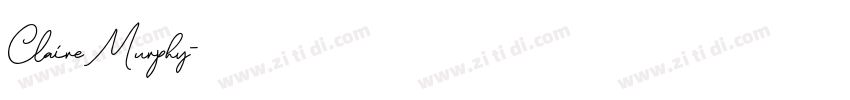 ClaireMurphy字体转换
