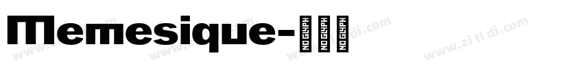 Memesique字体转换