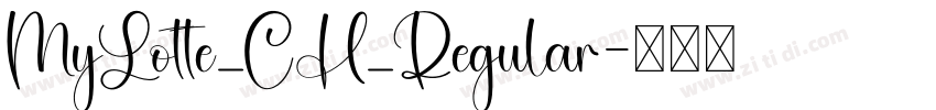 MyLotte_CH_Regular字体转换